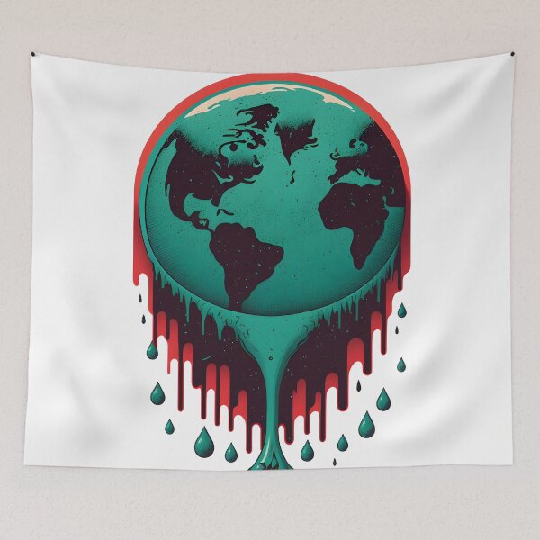 Item preview, Melting Earth designed and sold by AgitProPrints.