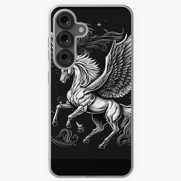 Item preview, black and white pegasus designed and sold by Cestlavie088.