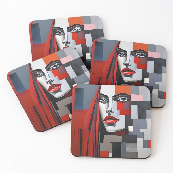 Item preview, Abstract Woman's Face Portrait poster designed and sold by colortrends.