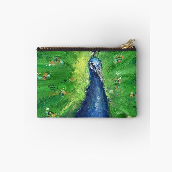 Item preview, Grungy Semi Abstract Peacock Painting  designed and sold by ibadishi.