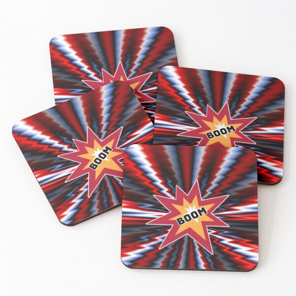 Item preview, Bomb blast with red and black lines designed and sold by Jinny959.
