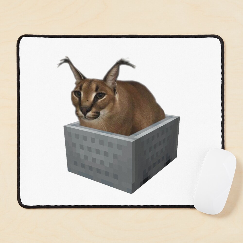 Caracal Cat Big Floppa Meme Mouse Pad Anti-Slip Rubber Mousepad