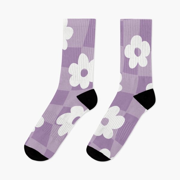 Item preview, Checker Daisy - Purple designed and sold by PepperLime.