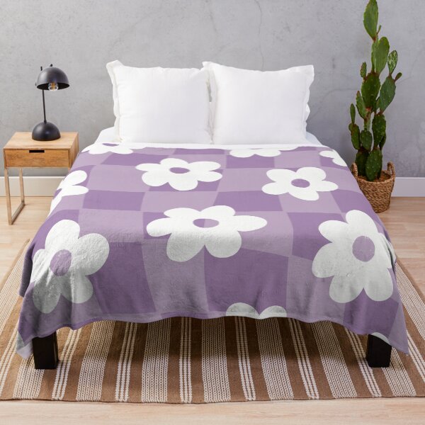 Item preview, Checker Daisy - Purple designed and sold by PepperLime.