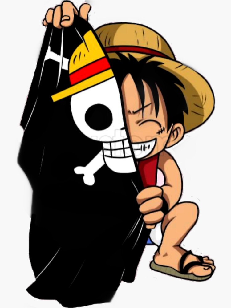 One Piece - Luffy and his flag | Sticker