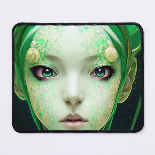 Aperçu de l'œuvre Green Alien Ai Generated Art créée et vendue par Medly.