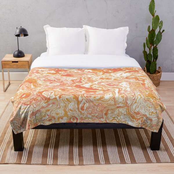 Item preview, Orange vanilla marble abstraction 6  designed and sold by Chi01.