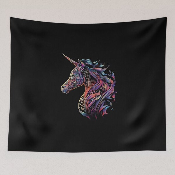 Item preview, Majestic Unicorn, A Fantasy Art Masterpiece designed and sold by digitaldreamHD.