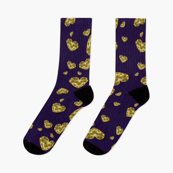 Item preview, Gold Diamond Heart on Deep Purple designed and sold by Rovual.