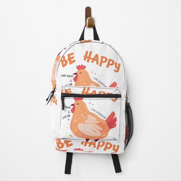 Item preview, Keep Calm and Cluck On: Be Happy Like a Chicken | happy | keep calm | be happy| cluck on | farm animals | positive message designed and sold by ArtPowTech.
