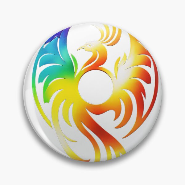 Item preview, Phoenix / Fenix in Colorful Rainbow Colors designed and sold by AdamesArtStudio.