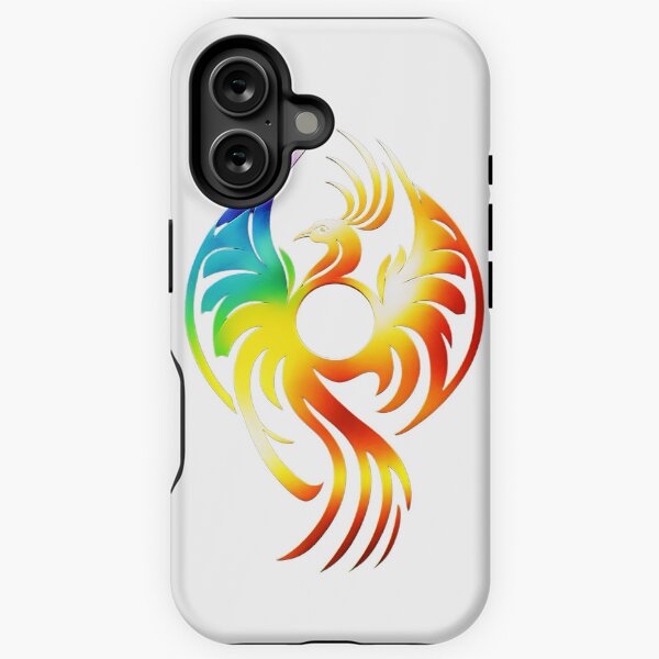 Aperçu de l'œuvre Phoenix / Fenix dans des couleurs arc-en-ciel colorées créée et vendue par AdamesArtStudio.