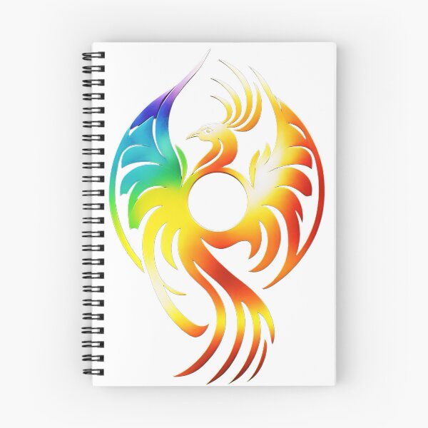 Item preview, Phoenix / Fenix in Colorful Rainbow Colors designed and sold by AdamesArtStudio.