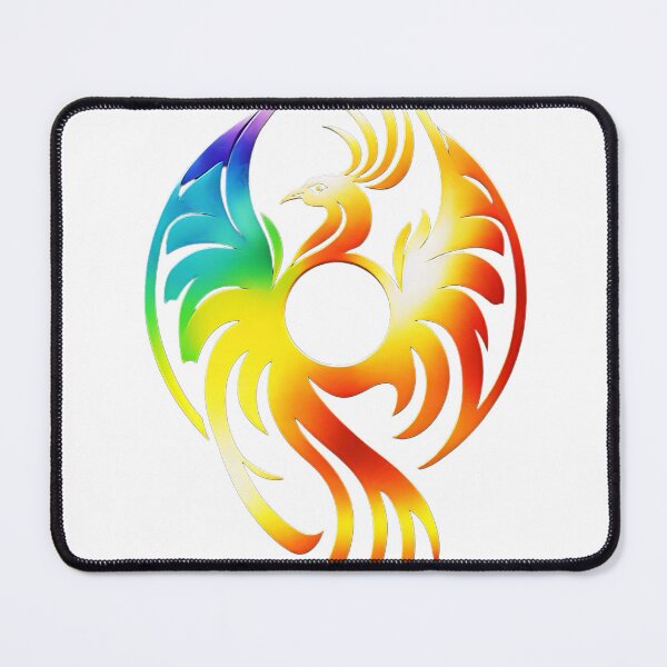 Item preview, Phoenix / Fenix in Colorful Rainbow Colors designed and sold by AdamesArtStudio.