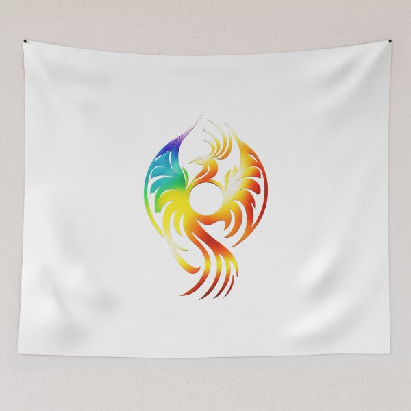 Item preview, Phoenix / Fenix in Colorful Rainbow Colors designed and sold by AdamesArtStudio.