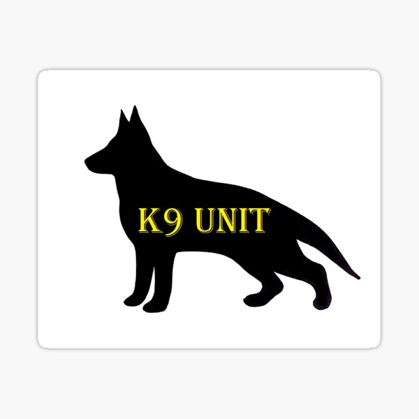 "K9 UNIT" Sticker for Sale by Workingdogs Redbubble