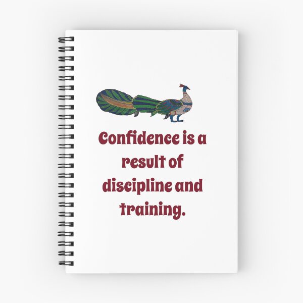 Item preview, Confidence Is A Result of Discipline - Confidence Quote designed and sold by CrankyOldDude.