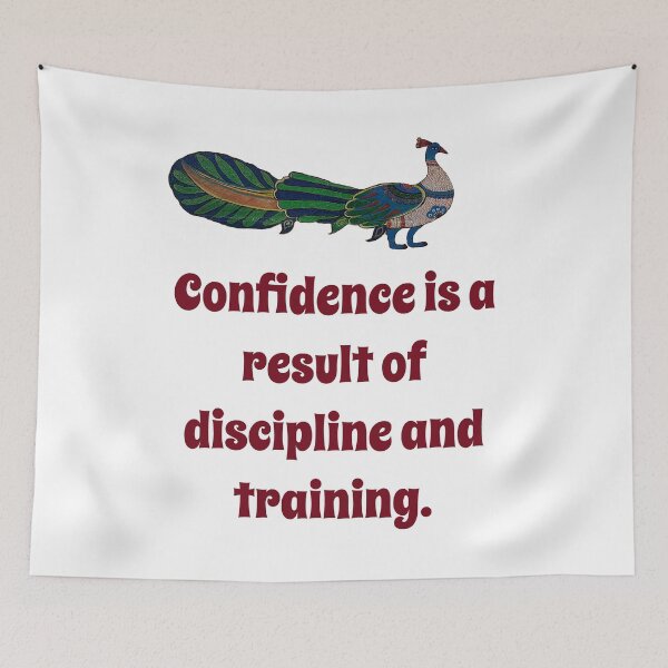 Item preview, Confidence Is A Result of Discipline - Confidence Quote designed and sold by CrankyOldDude.