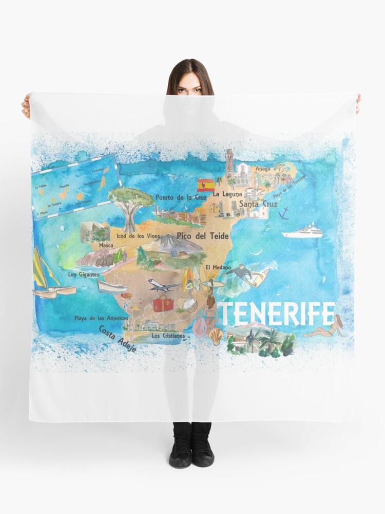 Teneriffa Aufnäher 9x7,5cm - Bestickt Zum Aufbügeln Oder Nähen