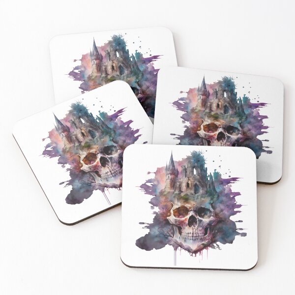 Item preview, Skull Castle designed and sold by Psy-Dye-AI.