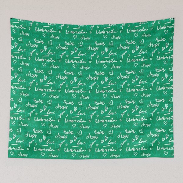 Item preview, Rainy Green Words designed and sold by GinColorist.