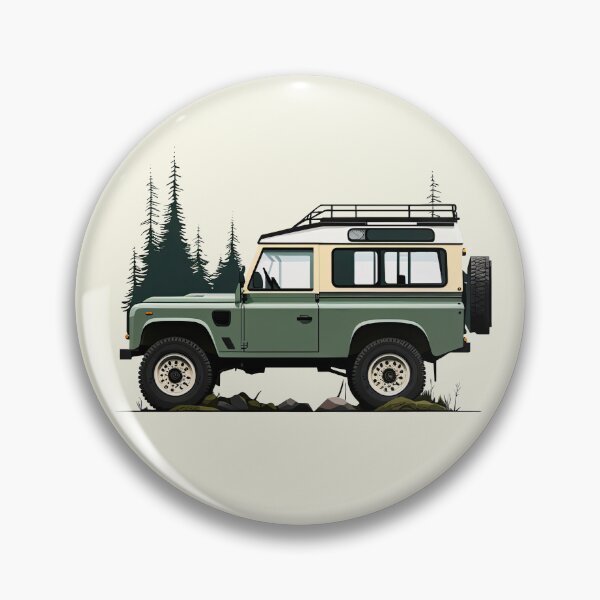 Item preview, 4x4 Green Vintage D90 In Forest Graphic Interpretation designed and sold by blackdogshop.