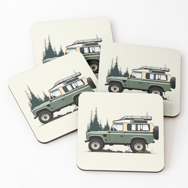 Artikelvorschau, 4x4 Green Vintage D90 In Forest Grafische Interpretation entworfen und verkauft von blackdogshop.