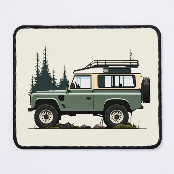 Item preview, 4x4 Green Vintage D90 In Forest Graphic Interpretation designed and sold by blackdogshop.