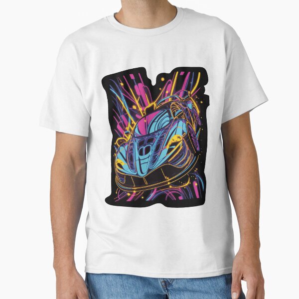 Artikel-Vorschau von Buntes Superauto-Neont-shirt Grafikdesign, designt und verkauft von H∆V∅K ΞL!TΞ.