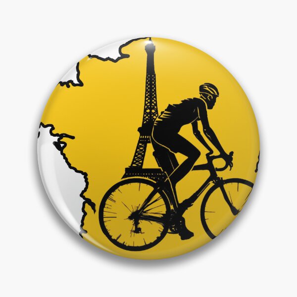 Item preview, Cyclist France Silhouette  designed and sold by SetLifeStickers.