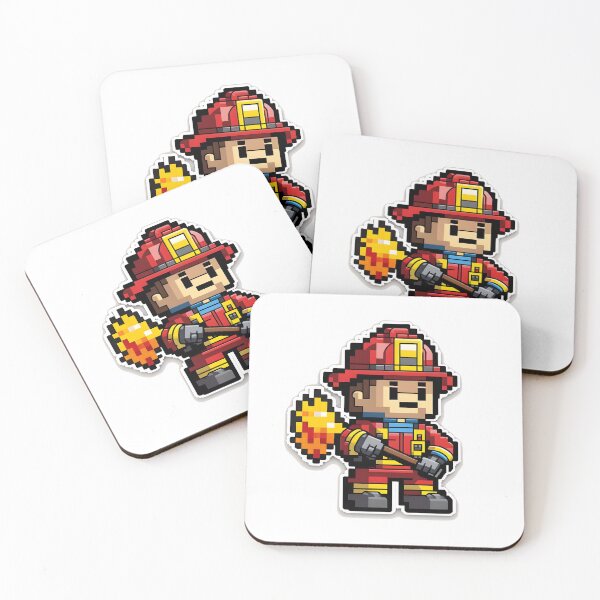 Item preview, Fireman 8 bit designed and sold by illusionbrain.