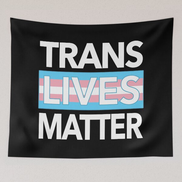 Item preview, Trans Lives Matter 2.0 (trans flag edition) designed and sold by Thelittlelord.