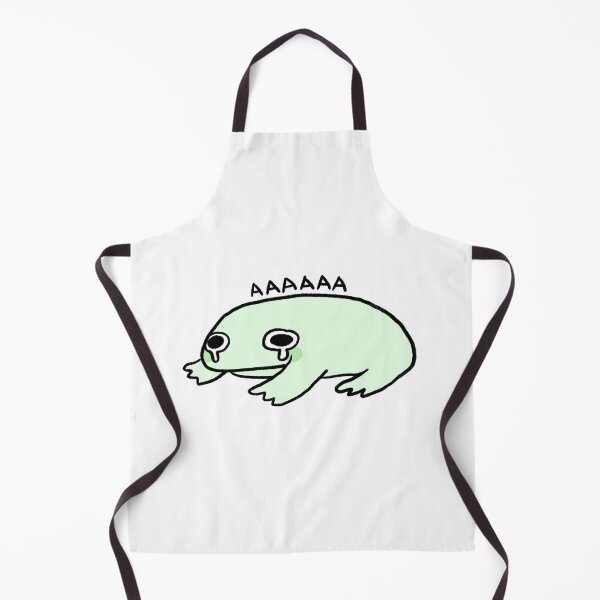 Item preview, AAAAAA | Cute Crying and Screaming Green Frog, Classic Green Frog Sticker designed and sold by iristocat.