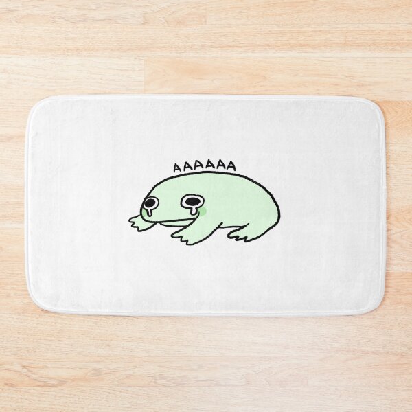 Item preview, AAAAAA | Cute Crying and Screaming Green Frog, Classic Green Frog Sticker designed and sold by iristocat.