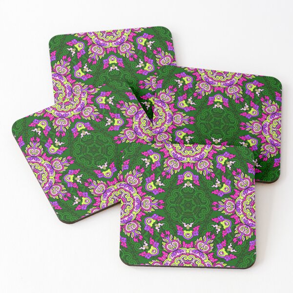 Item preview, Colorful Ethnic Indian Floral pattern - IC006 designed and sold by Art-by-Geoff.