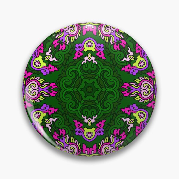 Item preview, Colorful Ethnic Indian Floral pattern - IC006 designed and sold by Art-by-Geoff.