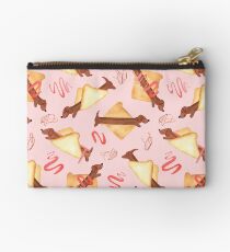 Sausage Dogs in Bread - NEW - Pink Studio Pouch