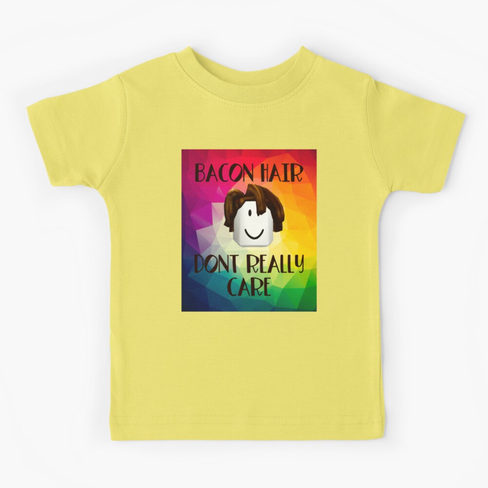 Funny Blox Colorful Bacon Hair Oof Head Kids T-Shirt for Sale by Margieoro