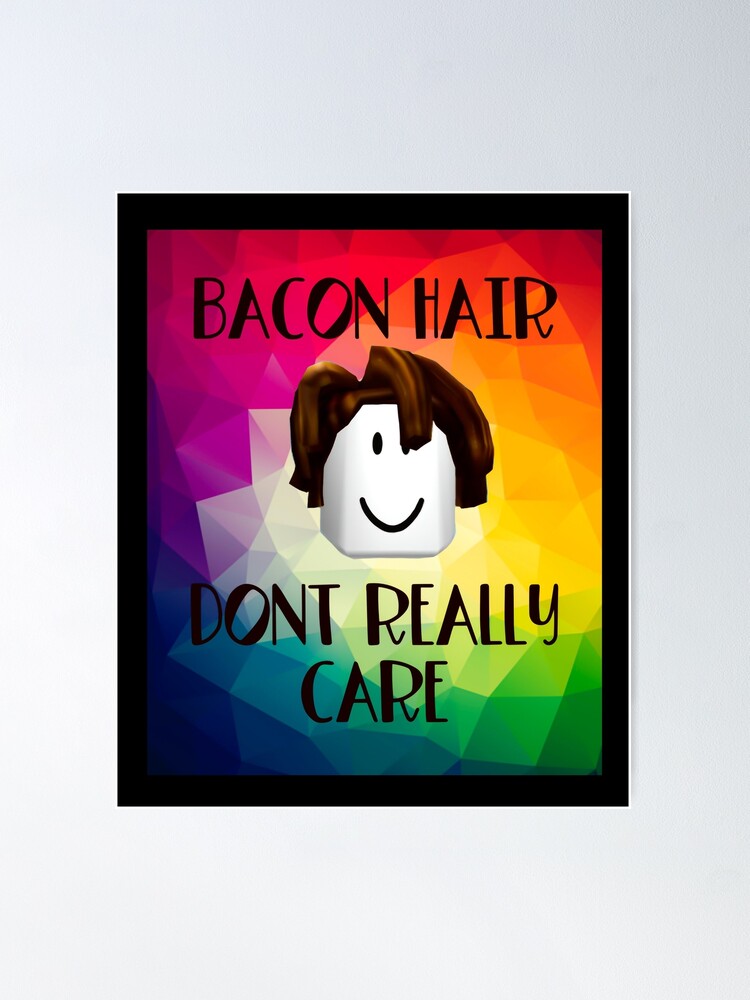 Roblox Bacon Hair Poster for Sale by KweenFlop