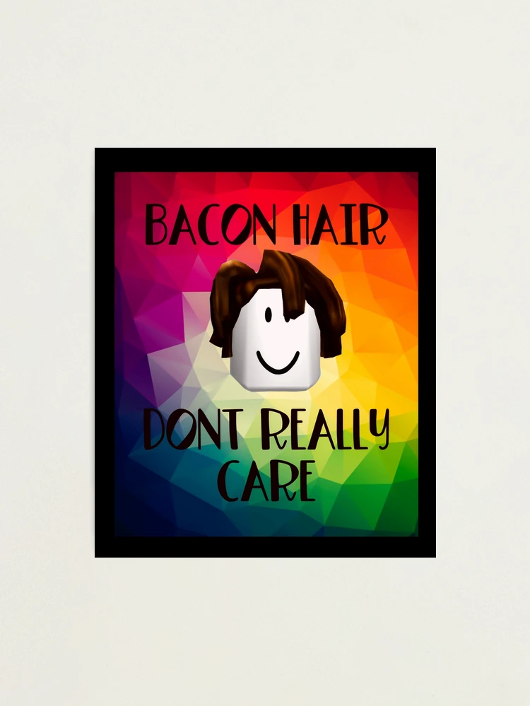roblox bacon hair says oof - Drawception