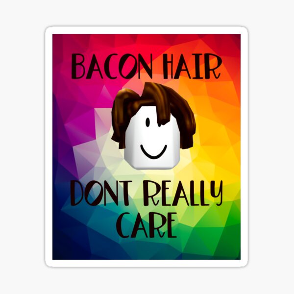 a distorted bacon hair Sticker for Sale by stickersbymk