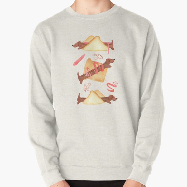 Sausage Dogs in Bread - NEW - Pink Pullover Sweatshirt