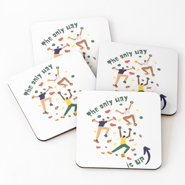 Item preview, Climbing, Bouldering, Boulder bro print, The only way is up stickers designed and sold by KesDesigns ⭐⭐⭐⭐⭐.