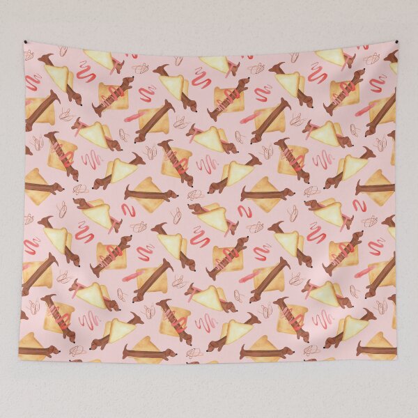 Item preview, Sausage Dogs in Bread | Pink designed and sold by makemerriness.