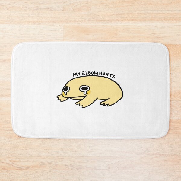 Item preview, My Elbow Hurts | Cute Yellow Frog, Butter Yellow Frog, Adorable Frog designed and sold by iristocat.