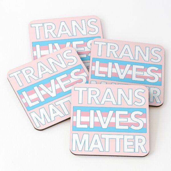 Item preview, Trans Lives Matter - outline (trans flag edition) designed and sold by Thelittlelord.