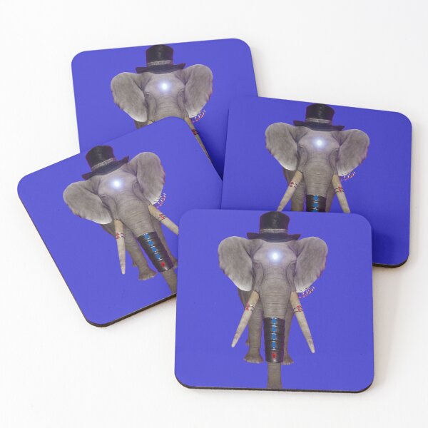 Item preview, Elephant (Elephas Maximus) design , dressed up with hat designed and sold by Fun Fun Fun in the Sun.