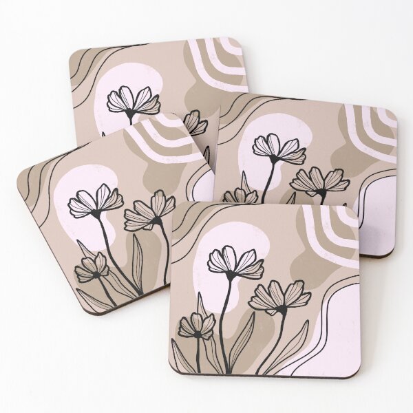 Item preview, Abstract Boho Flowers designed and sold by PepperLime.