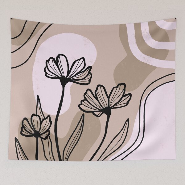 Item preview, Abstract Boho Flowers designed and sold by PepperLime.