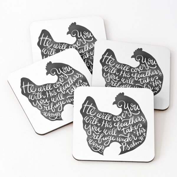 Item preview, He Will Cover You In His Feathers - Psalm 91 designed and sold by LivingstonLine.